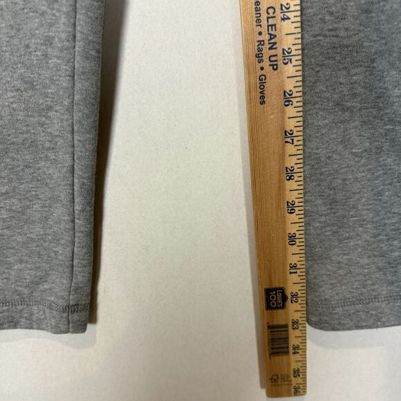 Puma Tracksuit Set Mens Large Heather Gray Stretch Logo Fleece Lined Crewneck - Picture 13 of 16